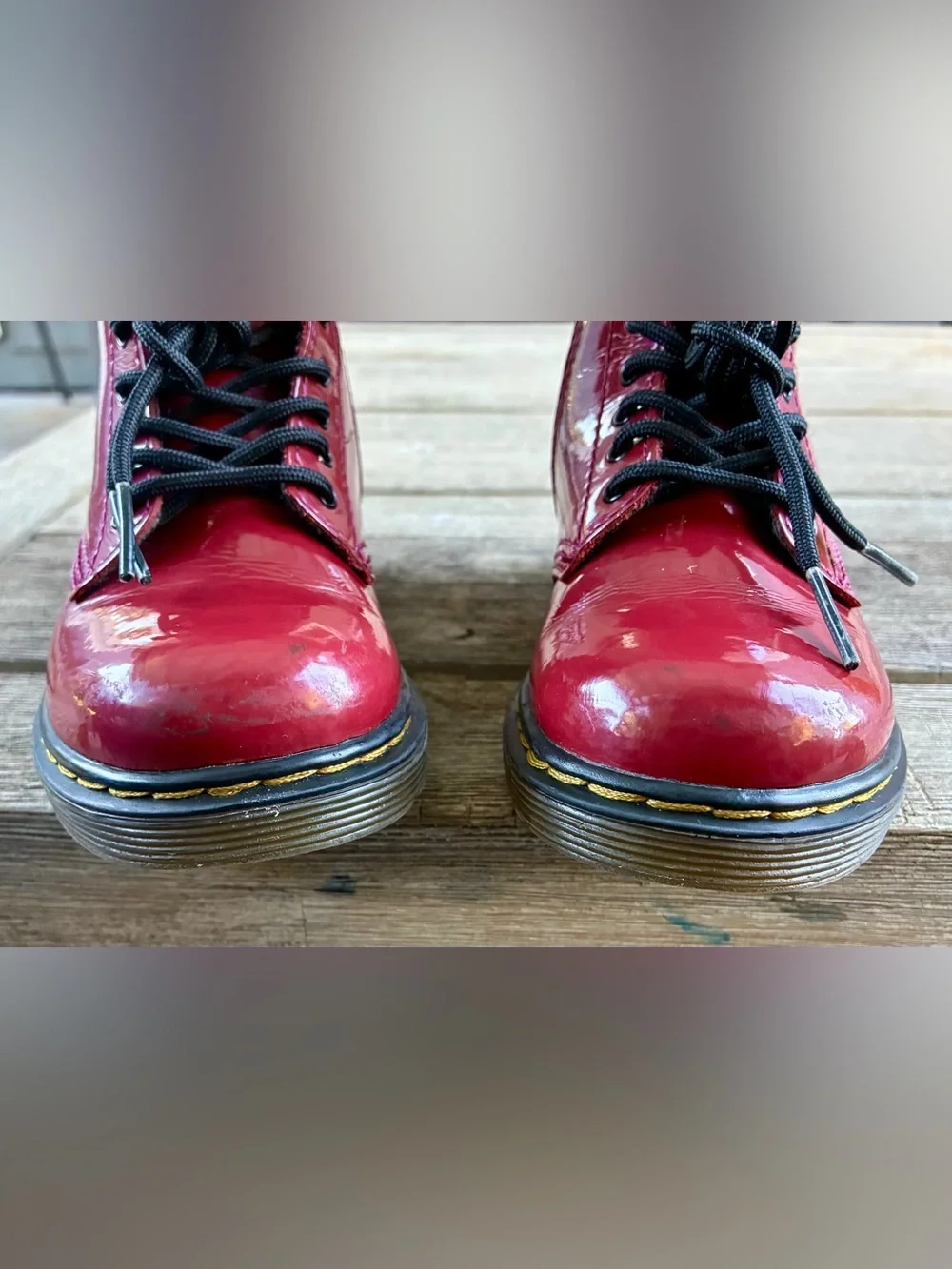 Dr. Martens Patent Leather Boots Toddler 9
